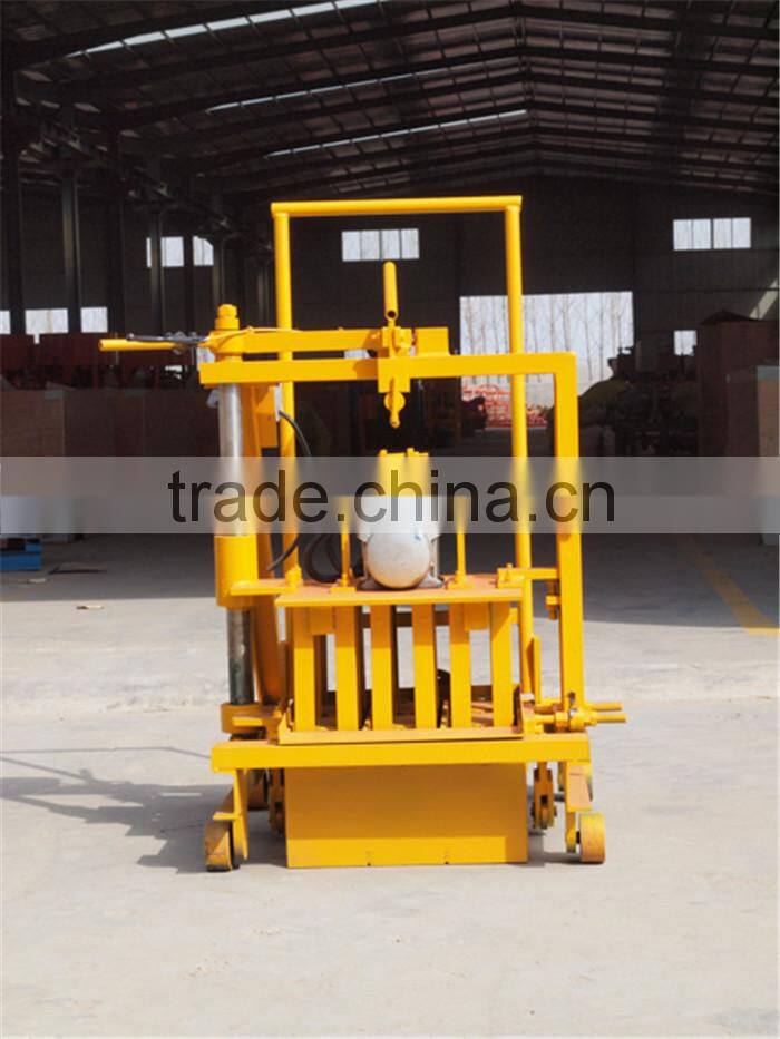 Mini Manul Movable Hollow Cement Block Making Machine QT40-3C