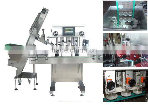 High speed childproofing cap capper