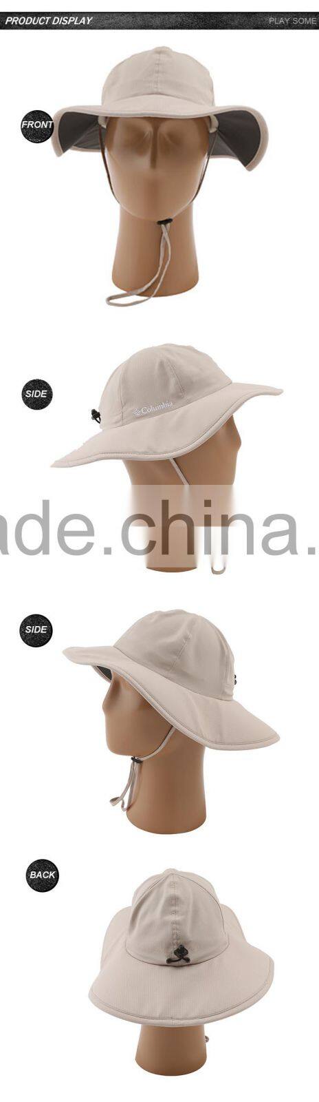 China Guangzhou high quality custom 100% polyester fishing bucket hat