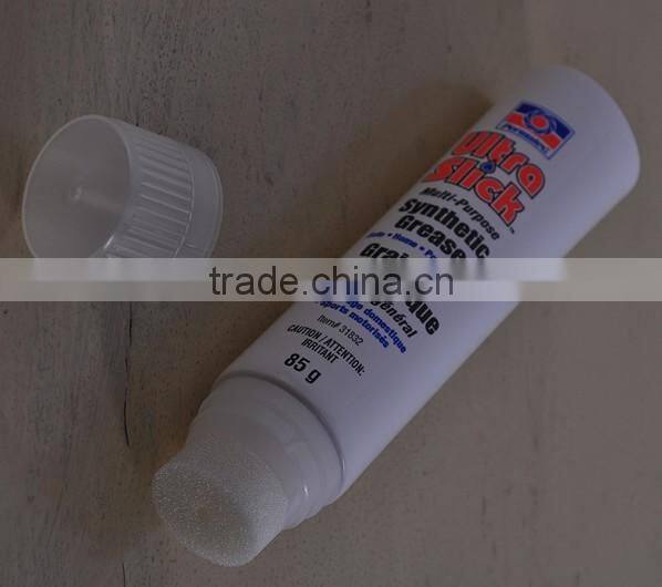 2015 hot sale 100ml cosmetic empty tubes with sponge applicator
