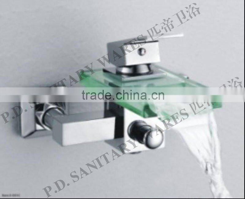 glass waterfall bath faucet