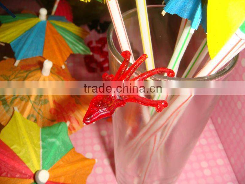 Deco VINTAGE make in china food grade rare plastic beefsteak cocktail markers