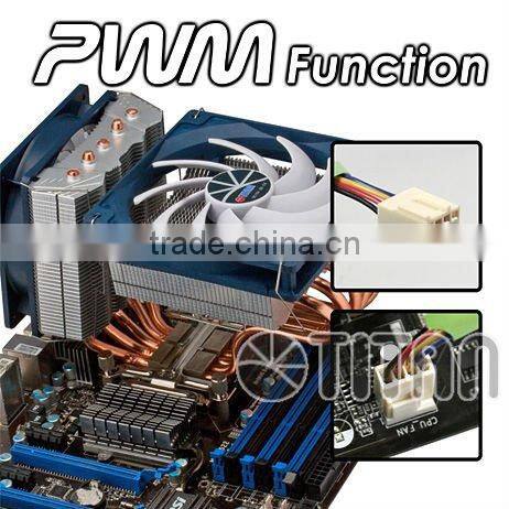 High performance unique design 5 heat pipes PWM function cpu cooler