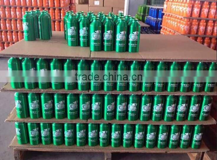 Logo design OEM color portable sports cold water kept aluminum bottle
