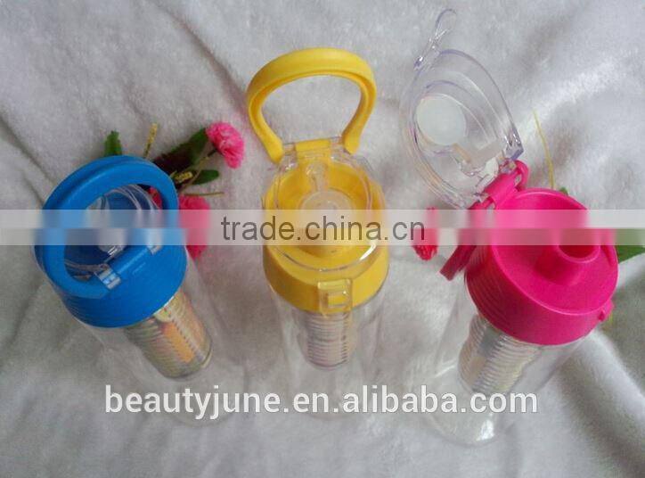 2015 new custom logo bpa free tritan fruit infuser water bottle, infuser water bottle Tritan sport water bottle plastic hot sale