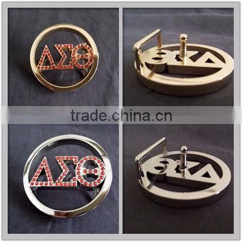 2016 hot sale Custom Factory diamond circular smooth buckle