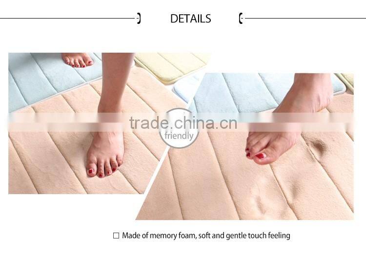 Thick Coral fleece memory cotton living room floor rugs of super soft and gentle feet touching