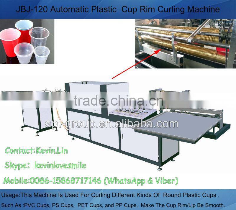 Automatic Plastic Glass Rim Curling Machine