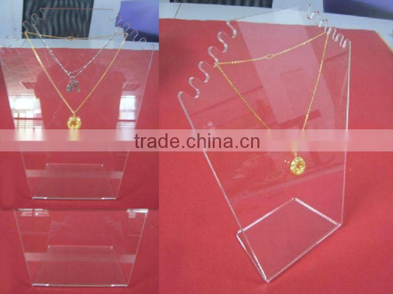 L shape acrylic necklace display