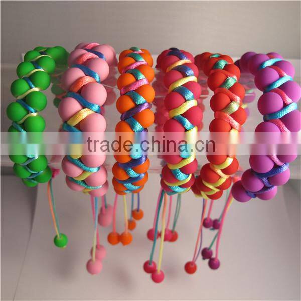 2014 New Hotsale! fashion Women Bracelets Bangles 6mm 8mm 10mm Neon Infinity Cheap Bracelet!120pcs mix order.NC011
