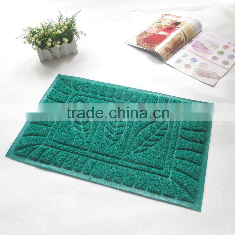 Anti-slip great elasticity PVC toilet mat,furnishing products/pvc floor mat - qinyi