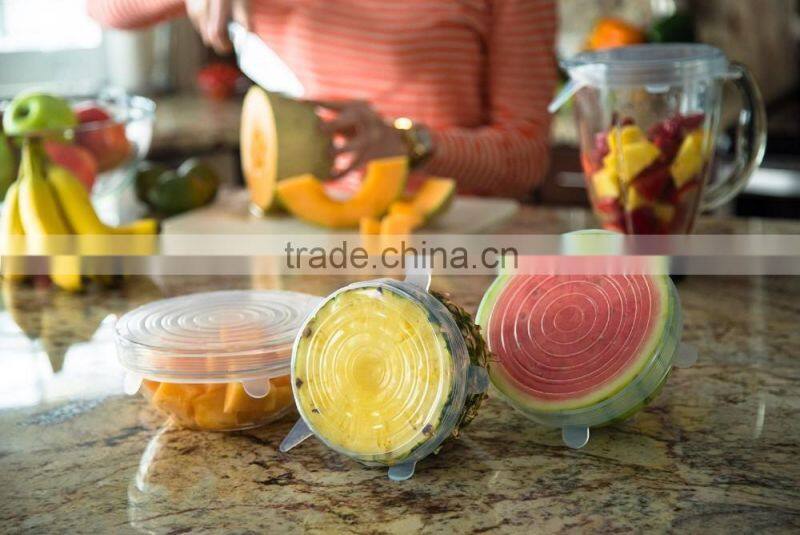 Multi Size Silicone Lids Food and Bowl Covers - Reusable Stretch Lids- Perfect Baking and Cooking Kitchen Gadgets
