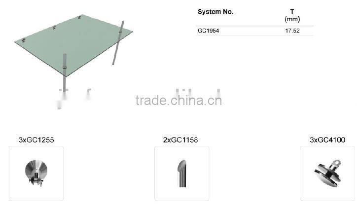 Stainless Steel Tempered Glass Canopy "ELITE"