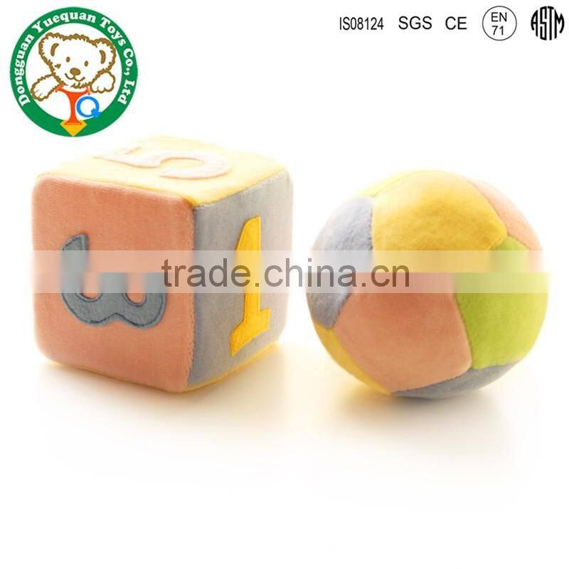 OEM factory Custom soft plush baby ball toy