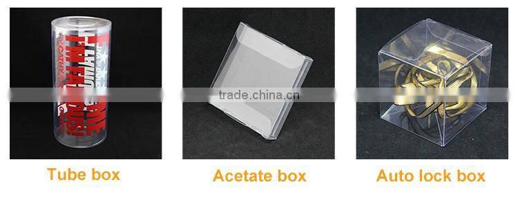 custom PET/PVC/PP box transparent