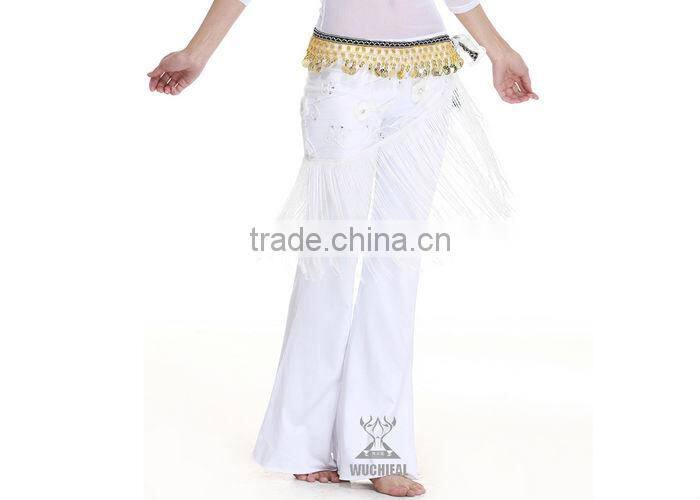 White Belly Dance Pants , Sexy Yoga Belly Dance Pants , Comfortable Yoga Pants