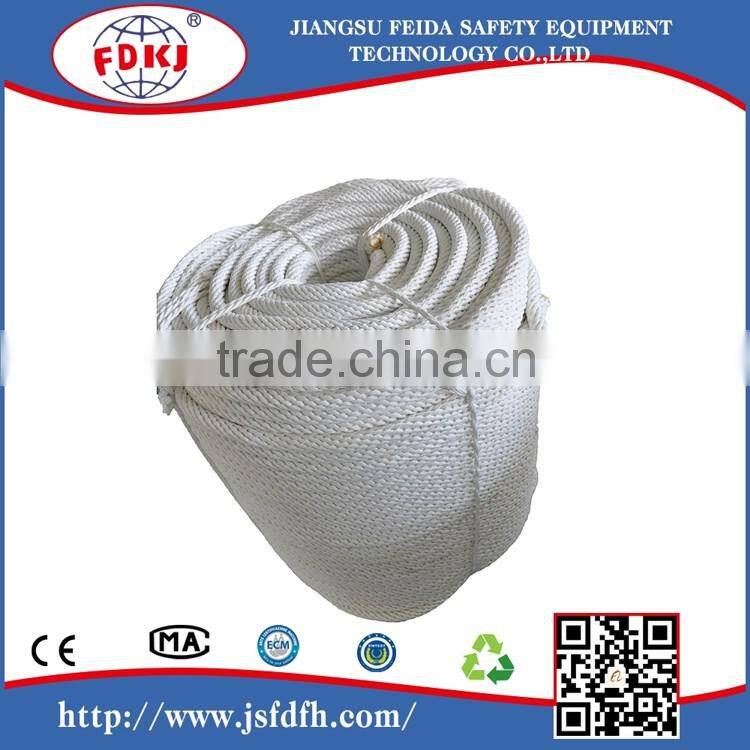 Lifesaving fire retardant cable for fire fighting construction safety rope