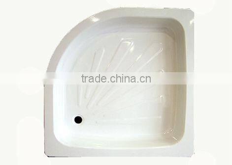 Steel Enameled Shower Tray curved type 80x80x15cm