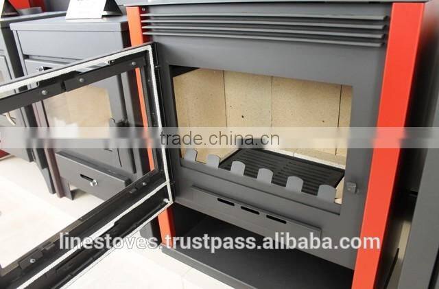 Wood burning stove E200 B, with boiler, high quality, European products