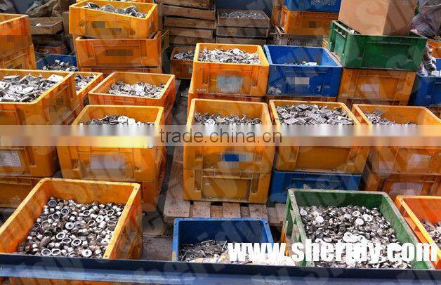 Stainless steel stair balustrade used in supermarket