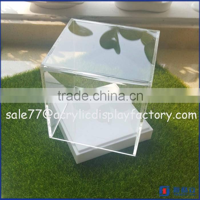 high quality factory price countertop clear acrylic diplay box/ acrylic watch product diplay