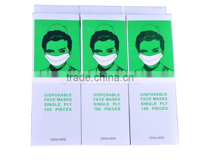 Disposable Single Ply Paper Face Mask Surgical Face Mask For Medical Use