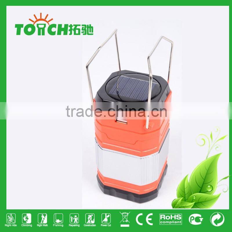 Muitlpower LED Lantern Solar Camping Lamp Rechargeable Camp Light with Charger Solar Tent Light