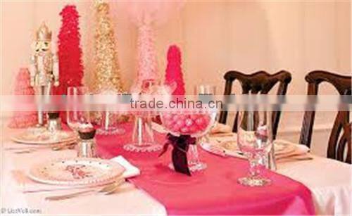 2014 Organza Table Runners Matching The Same Color Sash