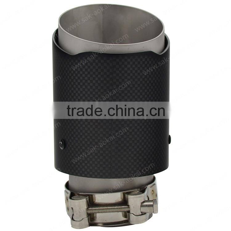 carbon fiber muffler tip cat-back exhaust pipe tip