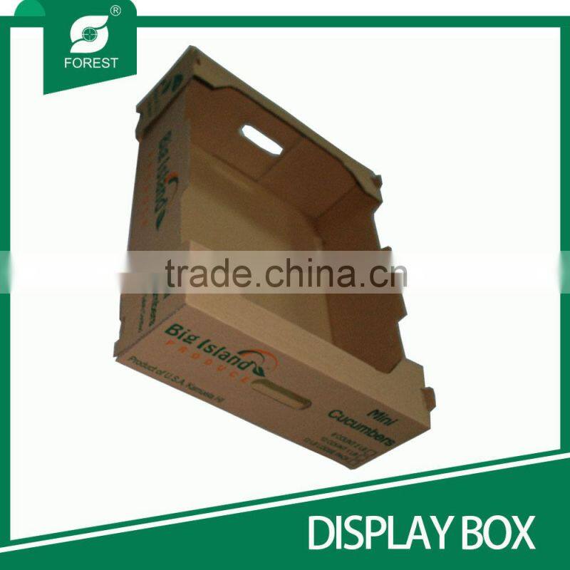 DOUBLE WALL CORRUGATED DISPLAY CARTON TRAYS FOR PACKING FRESH FRUITS WITH CUSTOM PRINT