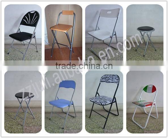 Living room wholesale cheap metal folding stool with back