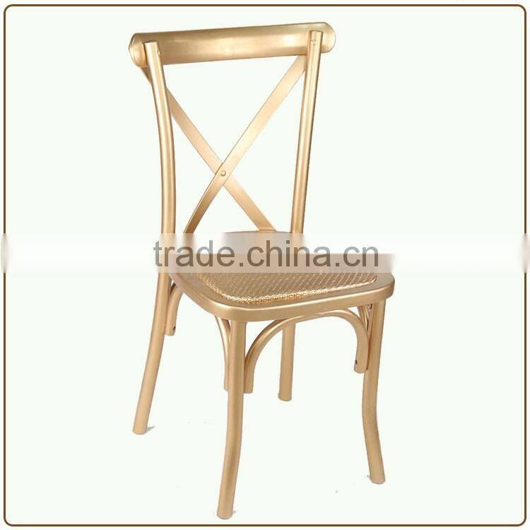 Gold Supplier Transparent Antique Finish Cross Back Chair Wooden Cross Back Chair