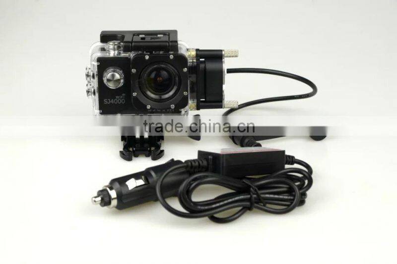 SJ4000 Series Camera Waterproof Case with Car Charger for Motorcycle