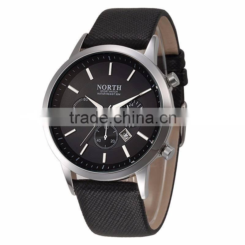 NEW!2016 Curren fashion quartz-watches leather sports military watches for men