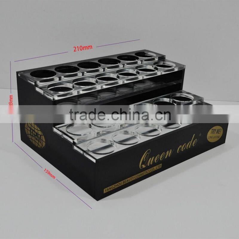 2016 Hot sale!! customized 4 tiers nail polish display rack / acrylic nail polish holder box