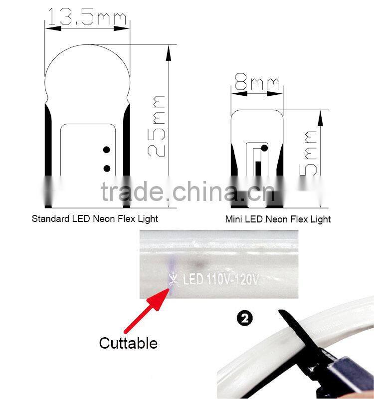 green color 110V 220V high quality led neon light