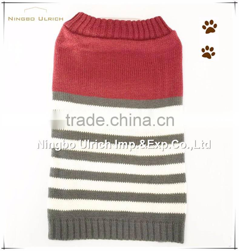 M67 hot sale acrylic knitted navy striped pet sweater
