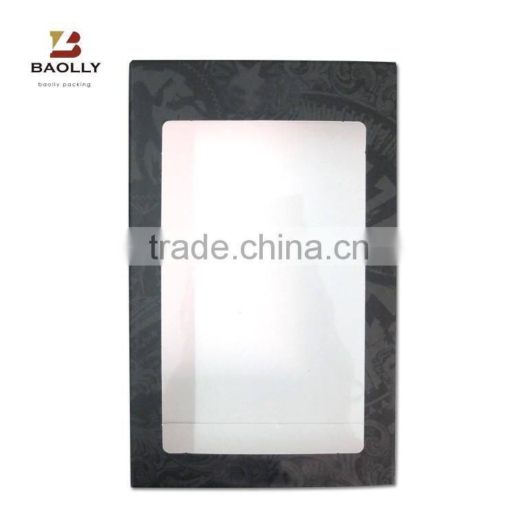 Cardboard paper cell phone case packaging box with glossy lamination