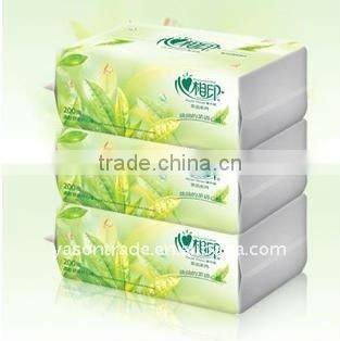 Customised printing one side gusset bag of PE bag paper towel bag