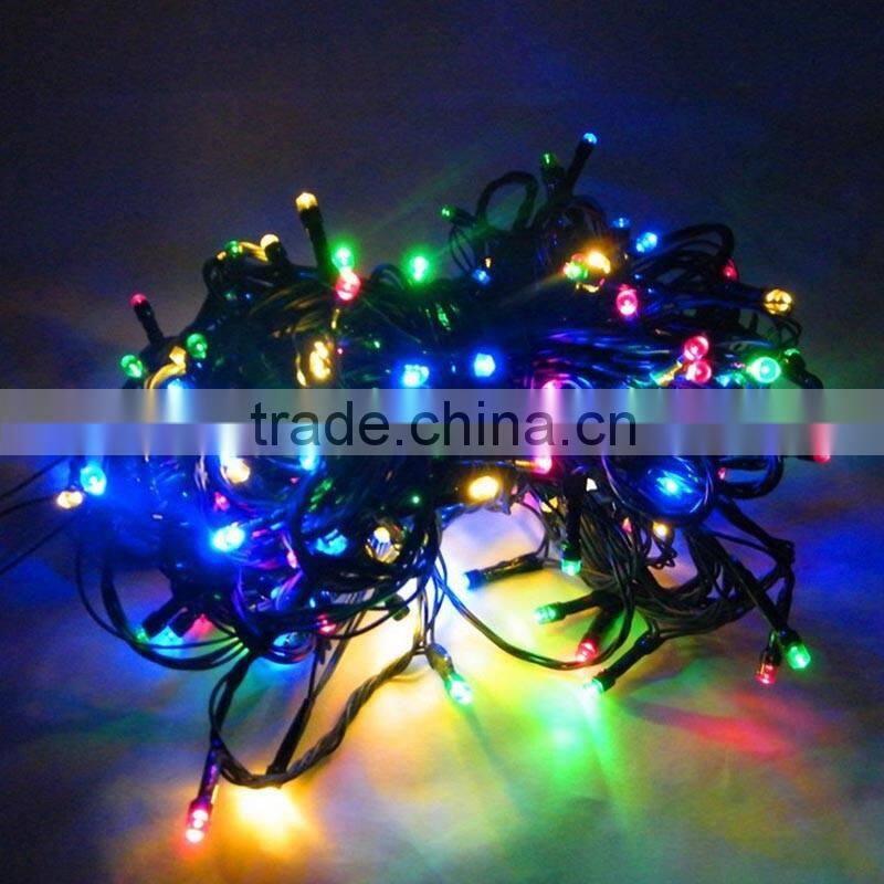 Solar 100leds flash lamp outdoor courtyard Colorful holiday decorations hanging tree solar outdoor led string Light