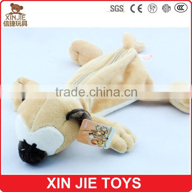 CE standard kids plush pencil bag