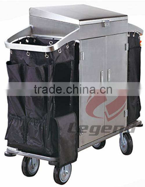 Housekeeping equipment cart cleaning service cart