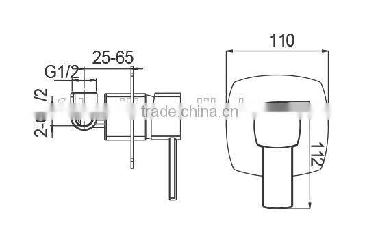 Watermark in wall bathroom bathtub shower mixer 12A-003