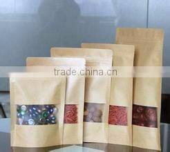 stand up pouch bag kraft paper / zipper tea packaging paper pouch