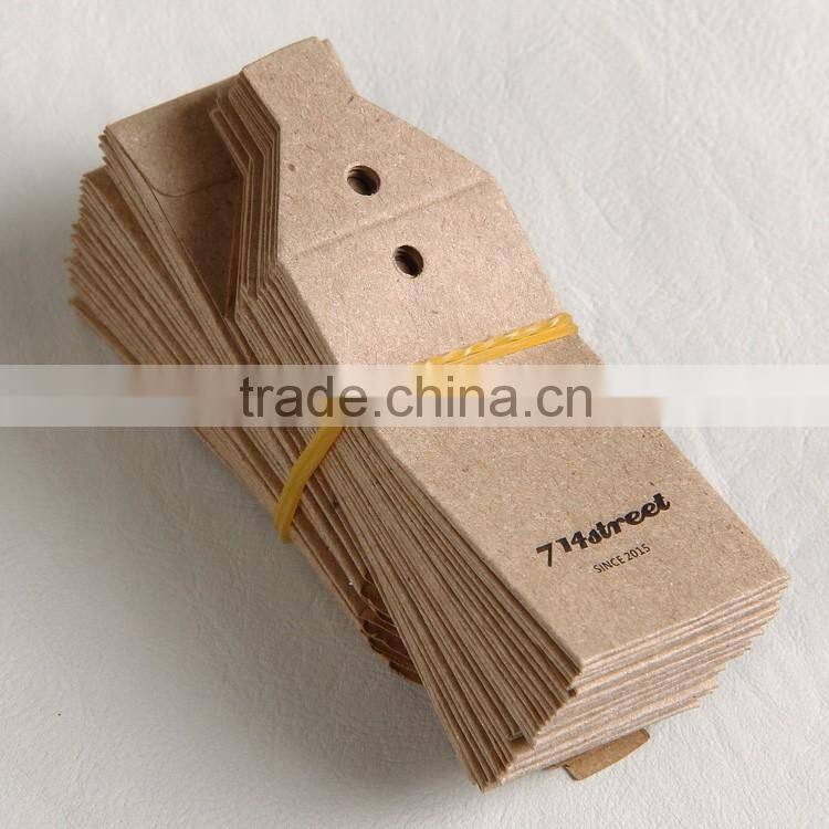 Kraft paper spare button bag with silk screen printing for frock coat