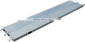 Aluminum scaffolding plank for construction use