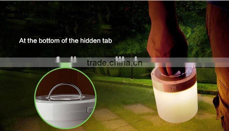 portable bluetooth 4.0 smart touch music light speaker with colorful light for iphone/android app