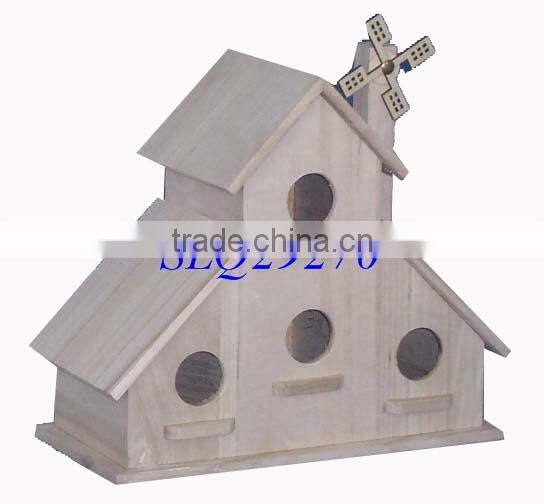 cheap handmade christmas wooden carved bird house