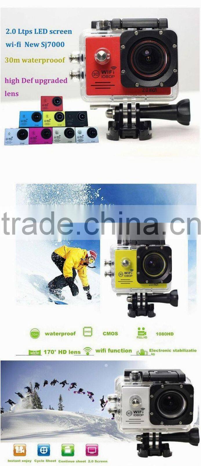 New Arrival SJ7000 Action Sport Camera WIFI Full HD 1080P camera