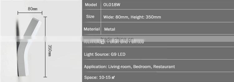 Hot Selling Metal Wall Lamps G9 LED Bedroom Wall Lamps